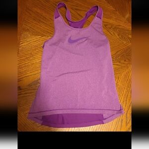 Nike pro purple tank top